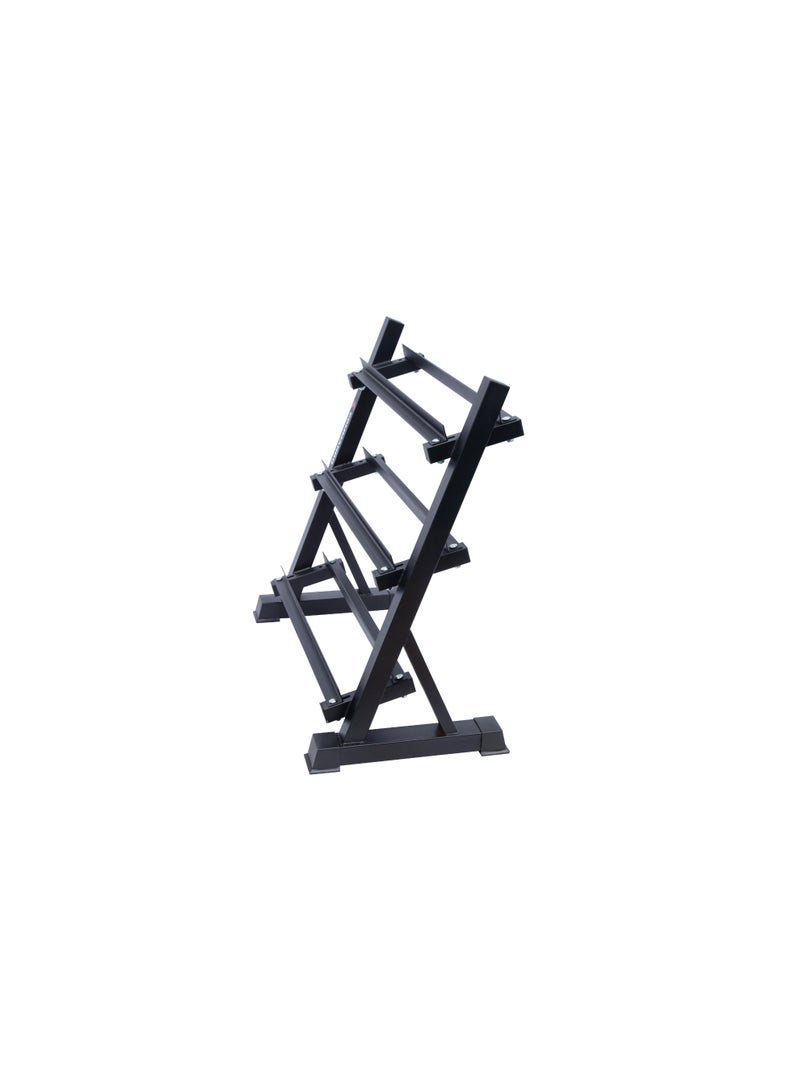 COMMANDO Dumbbell Rack Of Three Shelves To Hold 8 Pairs With Maximum Weight Of 400 Kg - Image 4
